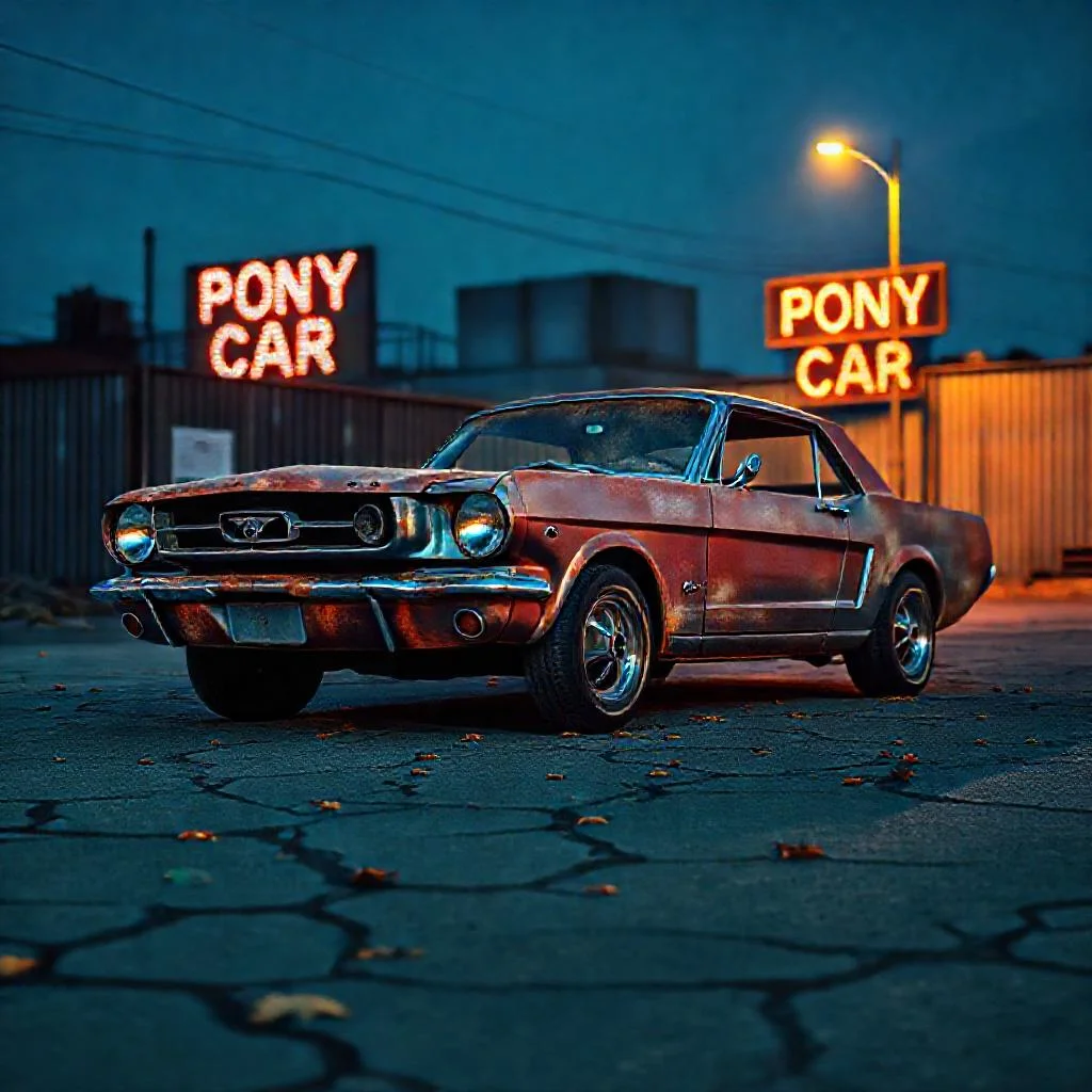 Иллюстрация к статье: история создания ford mustang как дешевый пони кар стал культовым автомобилем