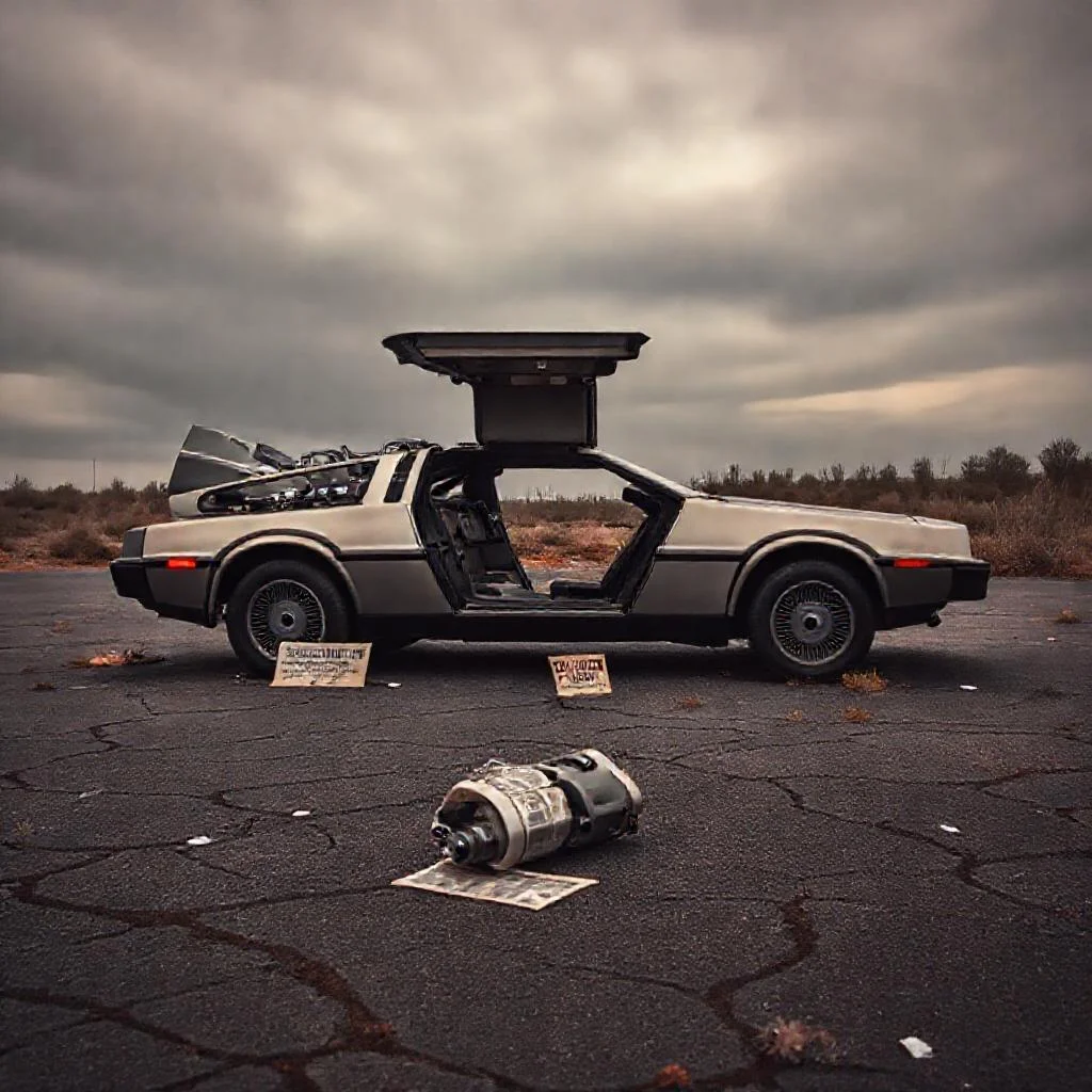 Иллюстрация к статье: почему delorean dmc 12 из назад в будущее стал грандиозным коммерческим провалом